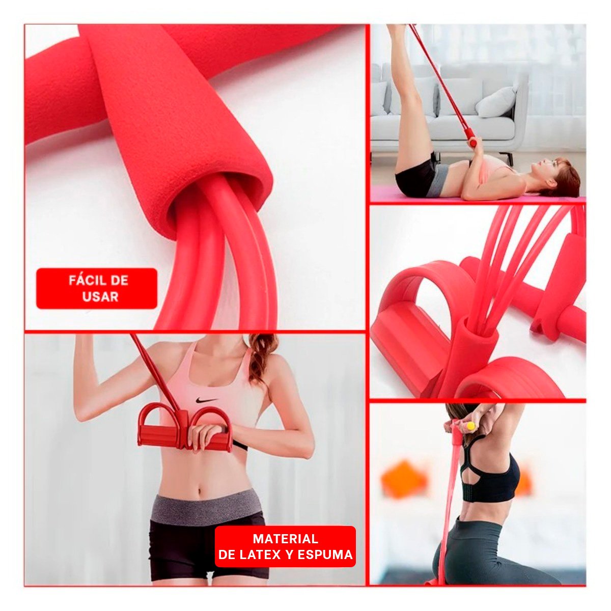 PACK4 CINTA PARA CASA CON PEDAL ROJO Y+REGALO STICKER - 2