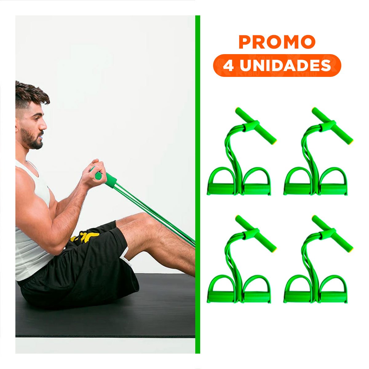 PACK4 CINTA PARA CASA CON PEDAL VERDE Y+REGALO STICKER - 1