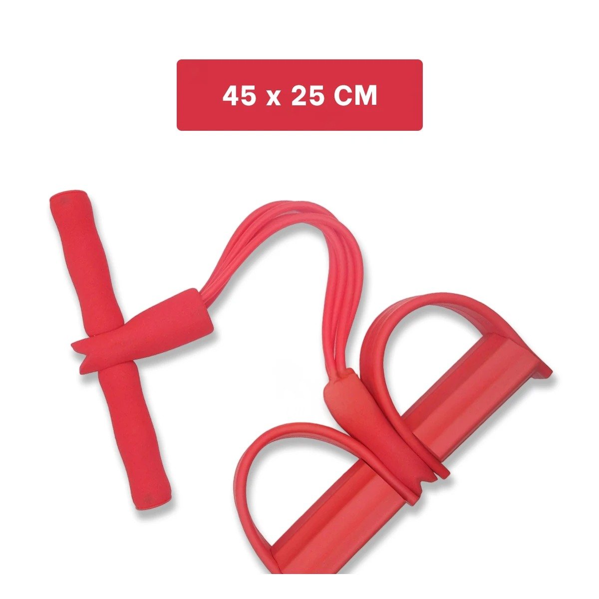 PACK2 CINTA PARA FITNESS CON PEDAL ROJO - 4