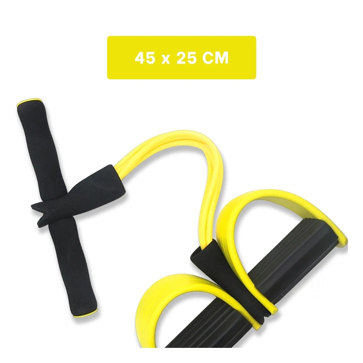 PACK2 CINTA PARA FITNESS CON PEDAL AMARILLO Y NEGRO - 4