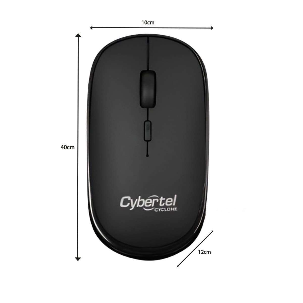PACK2 ACCESORIO INALAMBRICO CYBERTEL NEGRO PARA COMPUTO DISENO MODERNO Y FIRME - 4