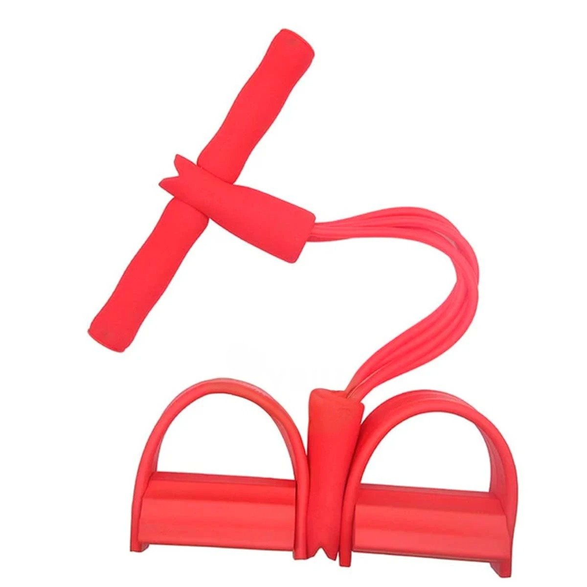 PACK2 TIRA PARA FITNESS CON PEDAL ROJO Y+REGALO STICKER - 2