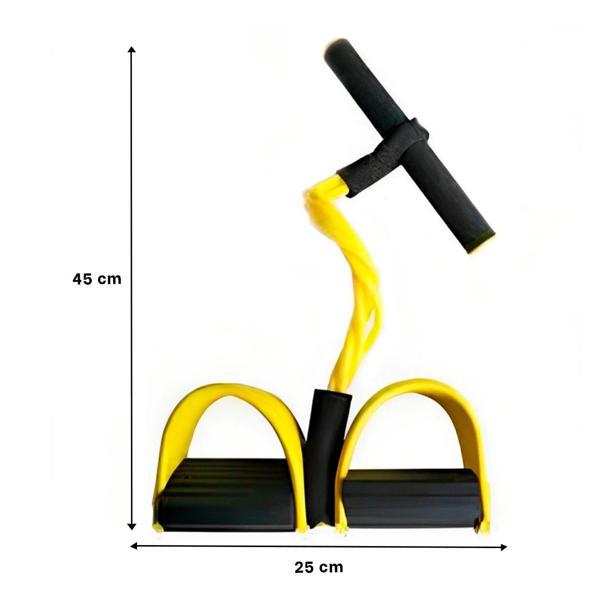 PACK12 CORREA ELASTICA CON PEDAL AMARILLO Y NEGRO RESISTENTE Y+REGALO STICKER - 4