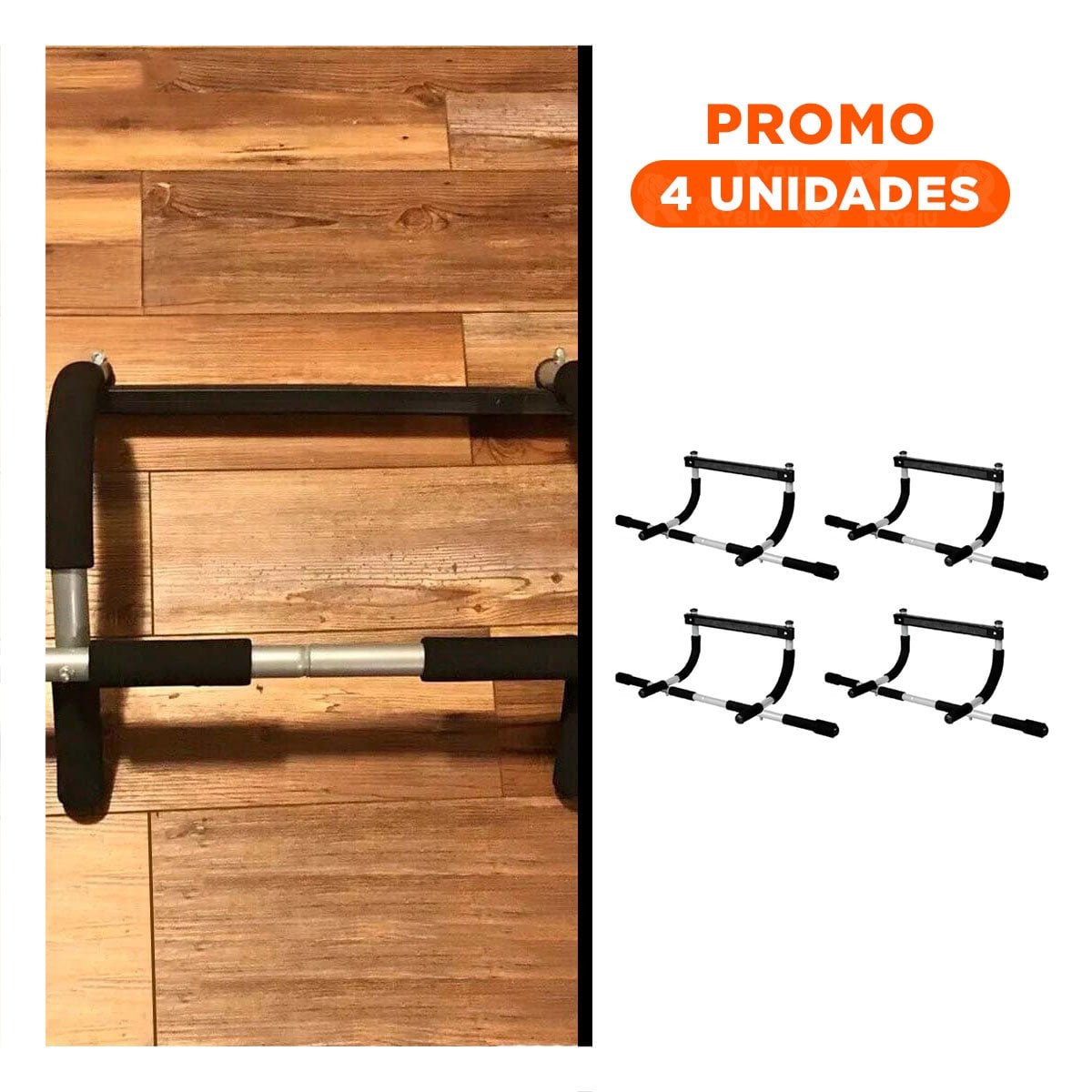 PACK4 EQUIPO DE GIMNASIO PARA PUERTA TIPO IRON GYM Y+REGALO STICKER - 1