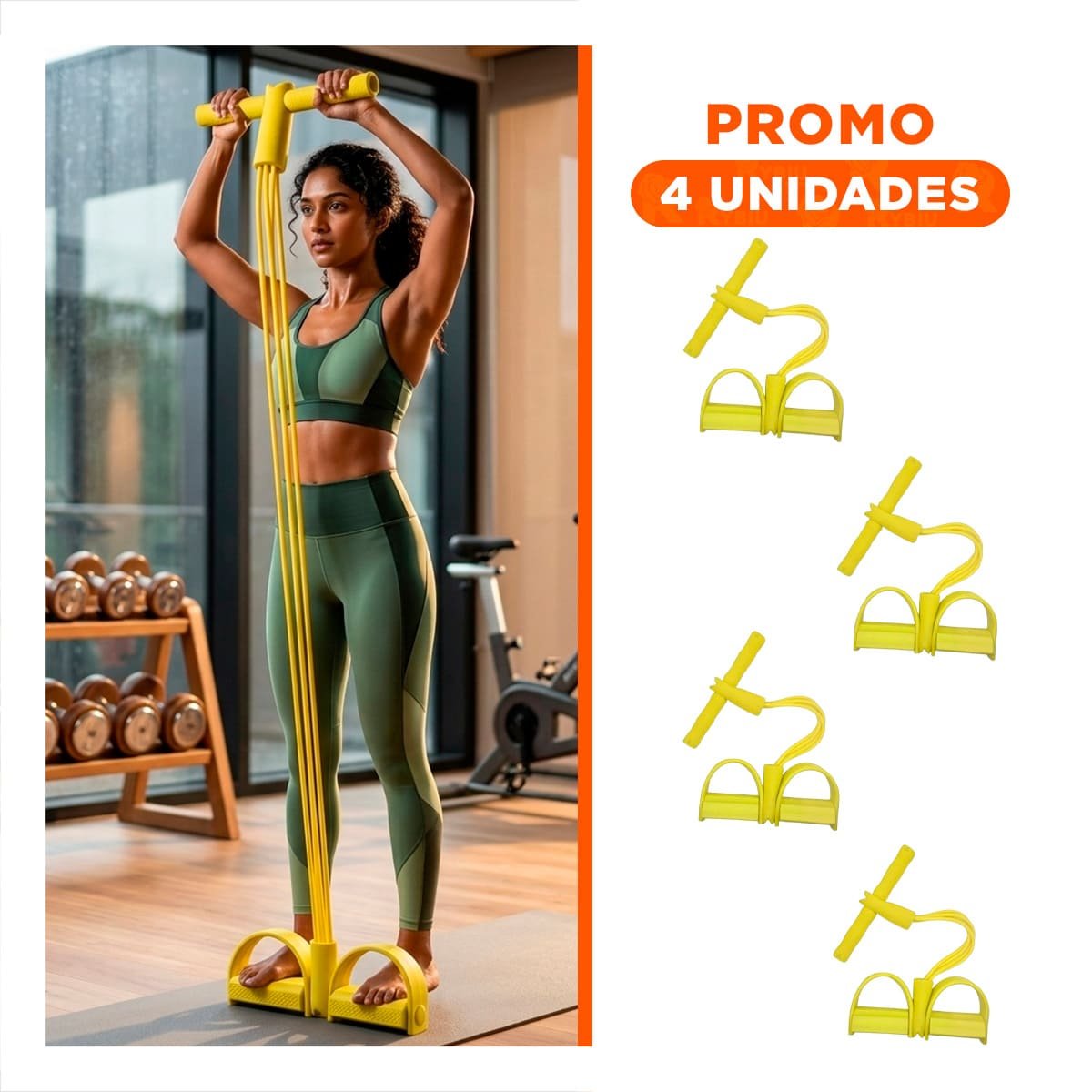 PACK4 CINTA PARA CASA CON PEDAL AMARILLO Y+REGALO STICKER - 1