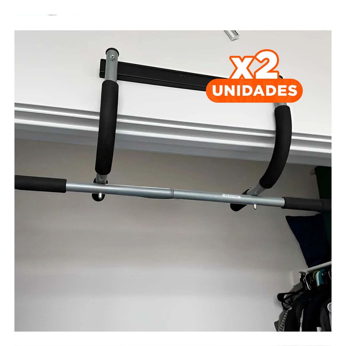 PACK2 ESTRUCTURA PARA DOMINADAS TIPO IRON GYM RESISTENTE Y+REGALO STICKER - 1