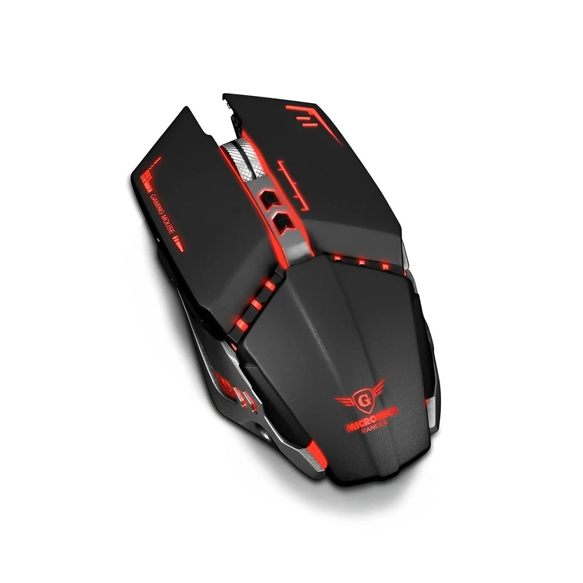 RATON GAMER RANGERX NEGRO PARA DESKTOP CON DISENO ERGONOMICO Y+REGALO STICKER - 3