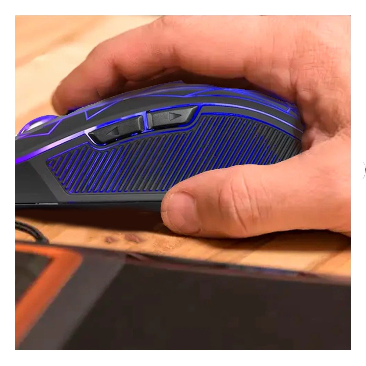 PACK4 ACCESORIO GAMER XFINITY NEGRO PARA SETUP CON ESTETICA MODERNA Y+PAPEL REGALO - 2