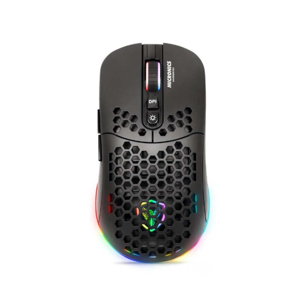PACK6 PERIFERICO GAMER MICRONICS WARRIOR NEGRO PARA TORNEOS CON ALTA VELOCIDAD Y+REGALO STICKER - 2