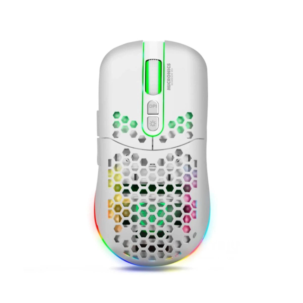 PACK2 ACCESORIO GAMER MICRONICS WARRIOR BLANCO PARA SETUP CON ESTETICA MODERNA Y+REGALO STICKER - 2