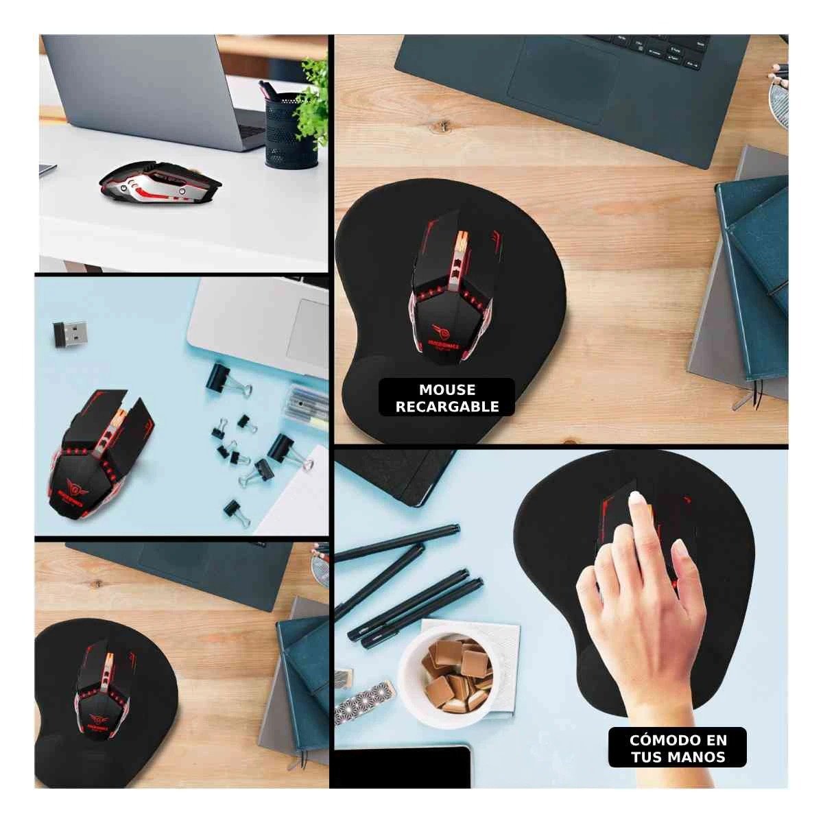 ACCESORIO GAMER RANGERX NEGRO PARA PC GAMER CON ESTRUCTURA Y+POST IT - 5