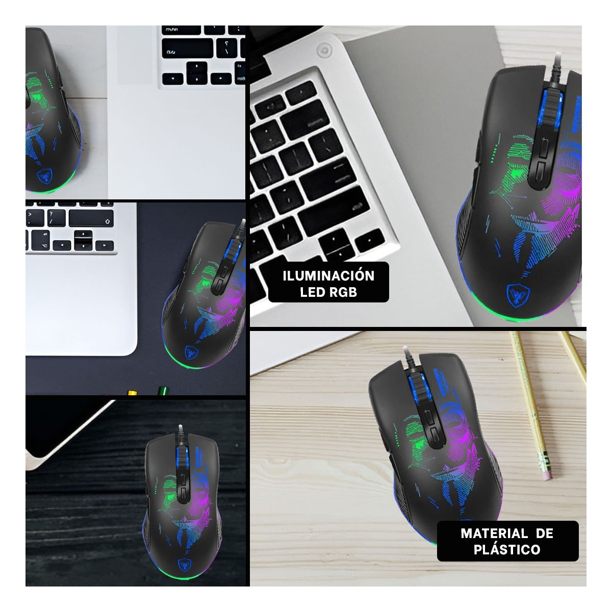 DISPOSITIVO GAMER ANONIMUS NEGRO PARA COMPUTO CON ESTILO UNICO Y CALIDAD - 5