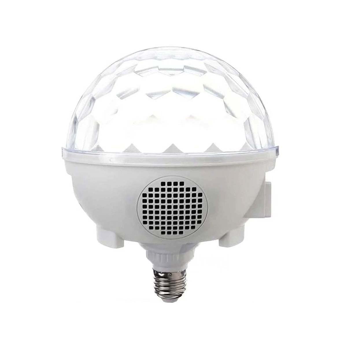 PACK2 LAMPARA BOCINA BLANCO POTENTE CON LUZ LED Y AUDIO INALAMBRICO Y+REGALO STICKER - 2
