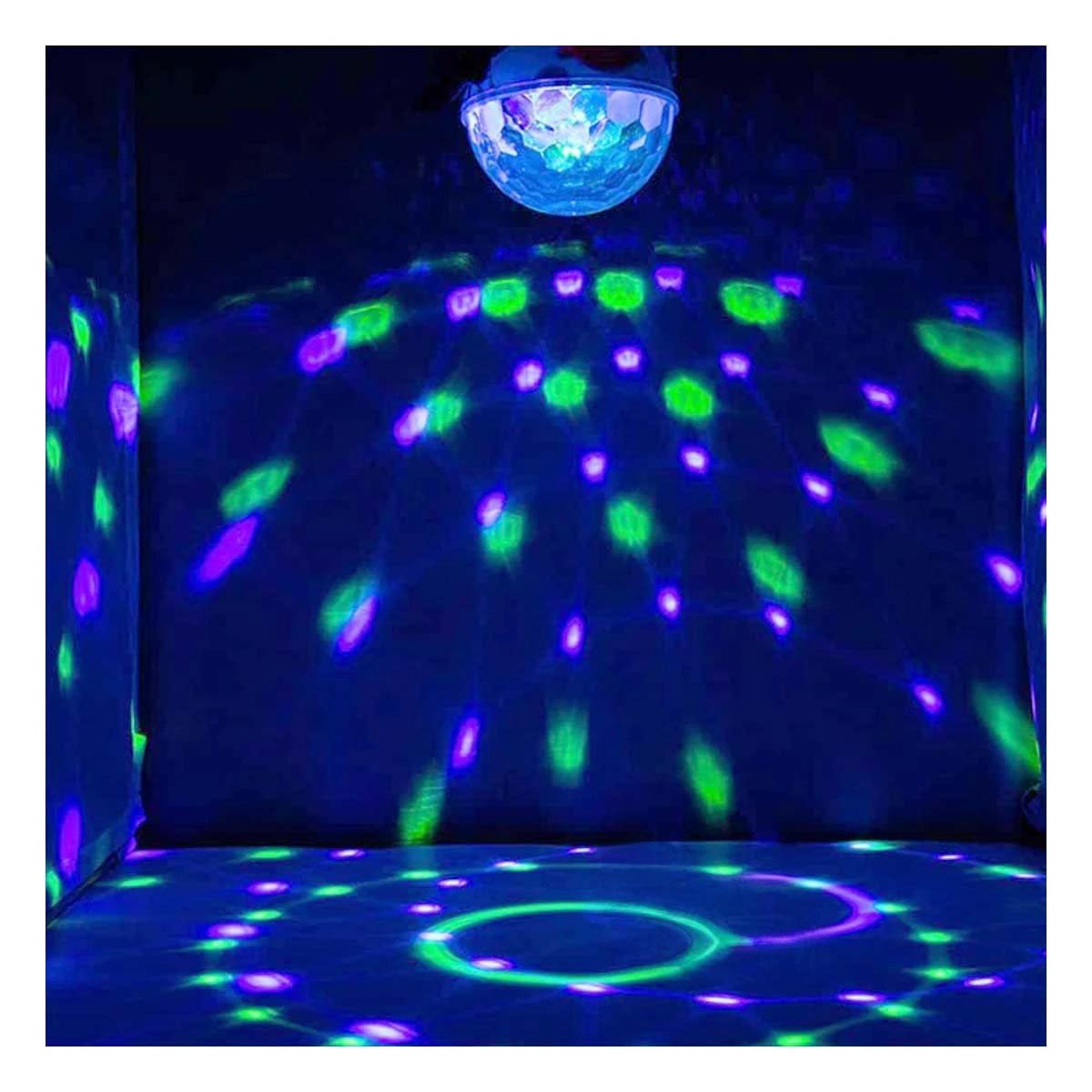 PACK2 LAMPARA BOCINA BLANCO POTENTE CON LUZ LED Y AUDIO INALAMBRICO Y+REGALO STICKER - 5