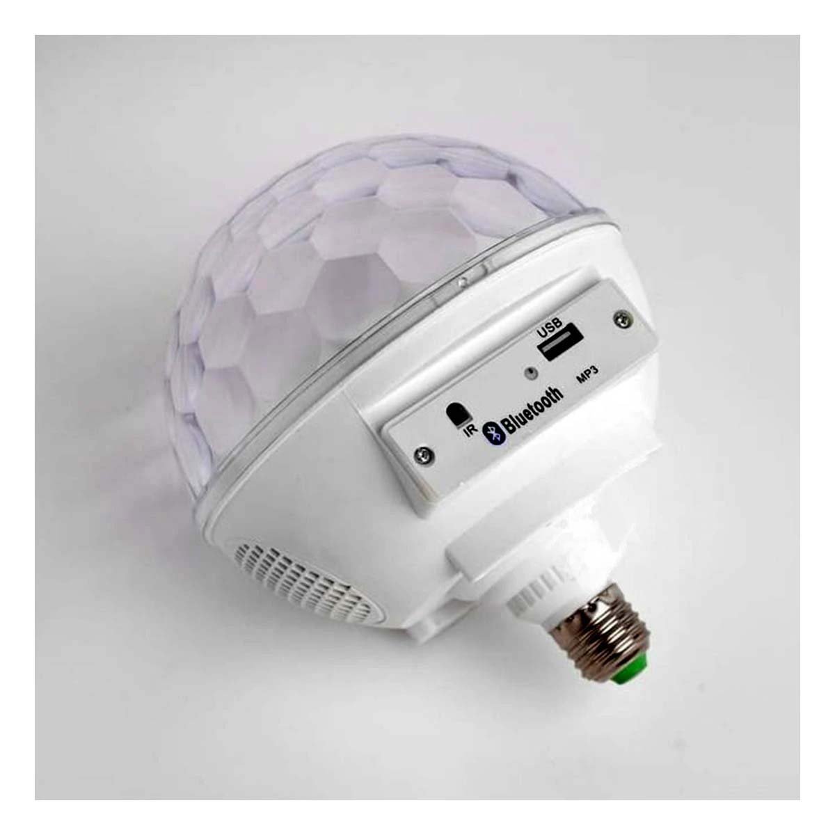 PACK2 FOCO BOCINA BLANCO SILENCIOSO CON DISENO COMPACTO Y SONIDO BLUETOOTH Y+PAPEL REGALO - 2