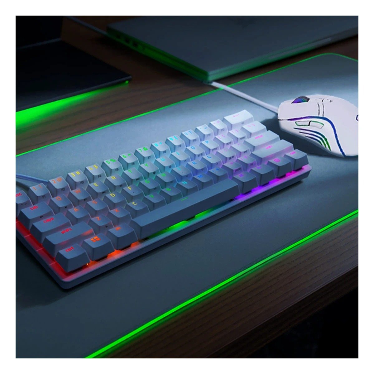 MOUSE GAMER STINGRAY BLANCO PARA OFICINA CON ALTA PRECISION Y+PAPEL REGALO - 3