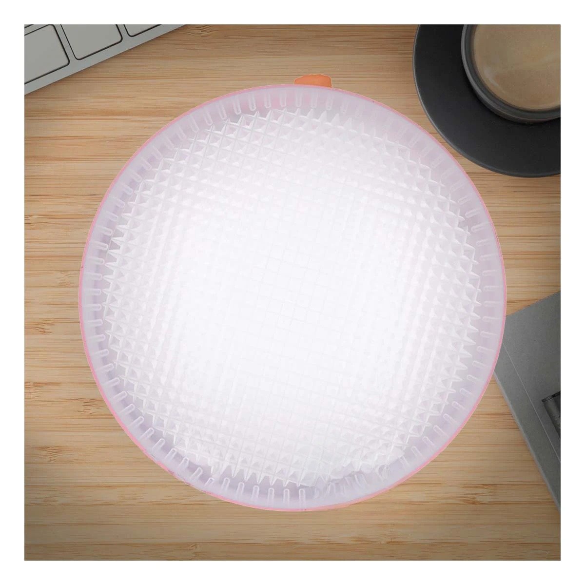 PACK6 LUZ RECARGABLE ROSADO SILENCIOSA CON BASE FIRME Y LED Y+REGALO STICKER - 5