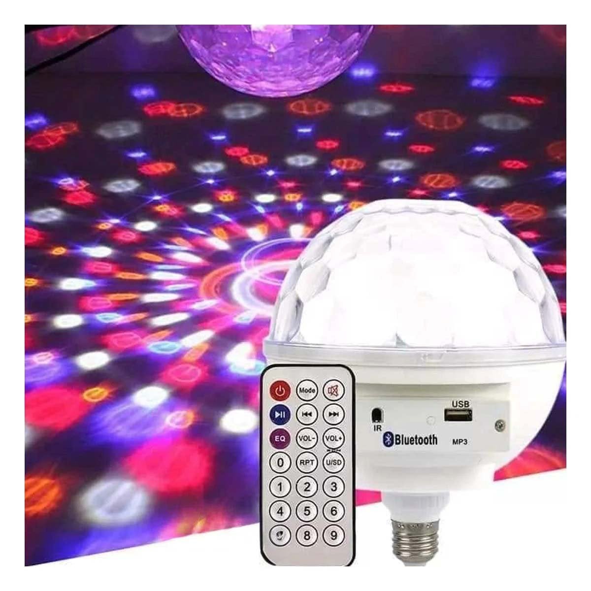 PACK2 FAROL BOCINA BLANCO POTENTE CON ILUMINACION LED Y ALTAVOZ INTEGRADO - 3