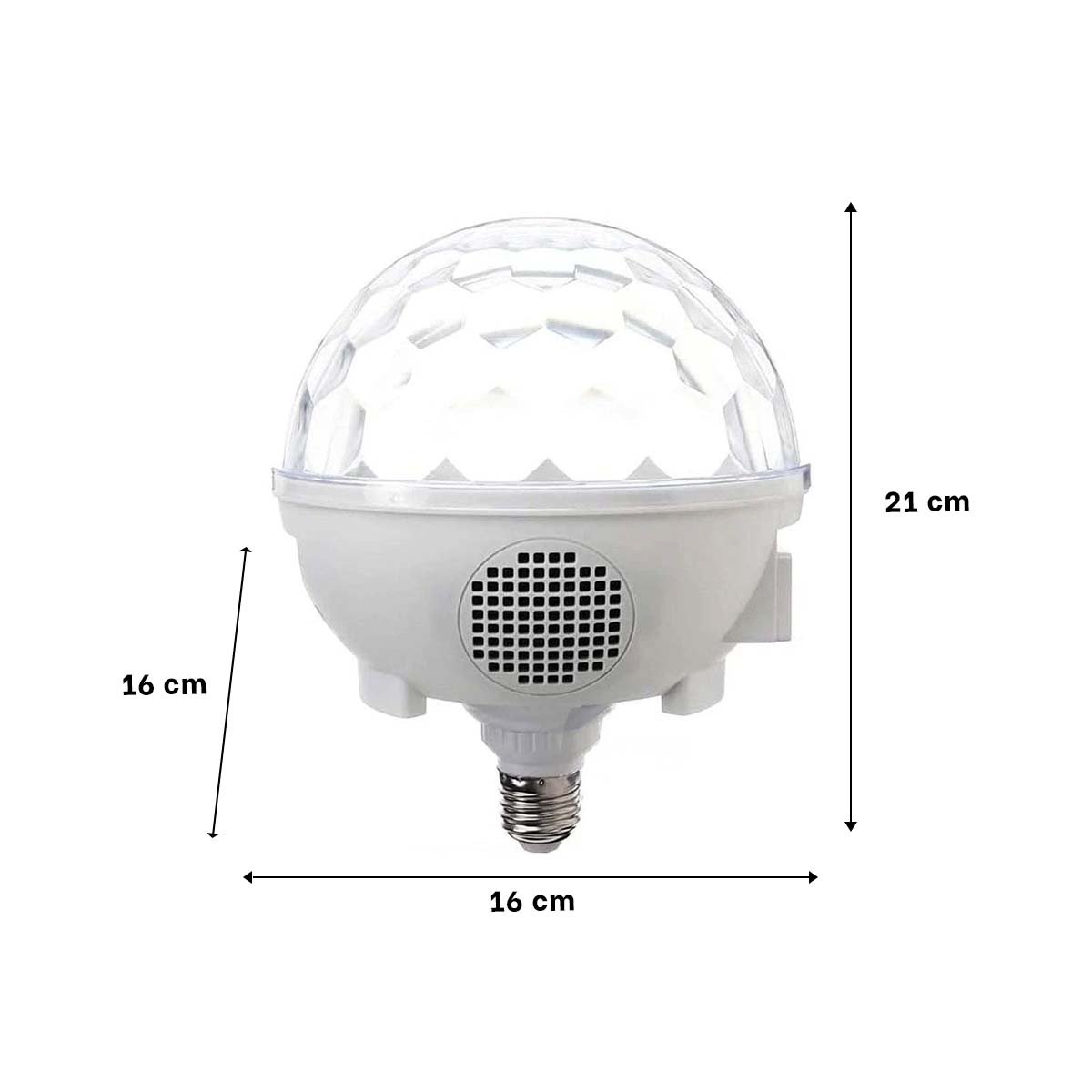 PACK2 FAROL BOCINA BLANCO POTENTE CON ILUMINACION LED Y ALTAVOZ INTEGRADO - 4