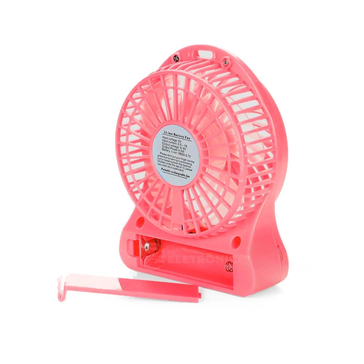 PACK6 VENTILADOR MINI PORTATIL RECARGABLE ROSADO SILENCIOSO Y COMPACTO Y+REGALO STICKER - 2