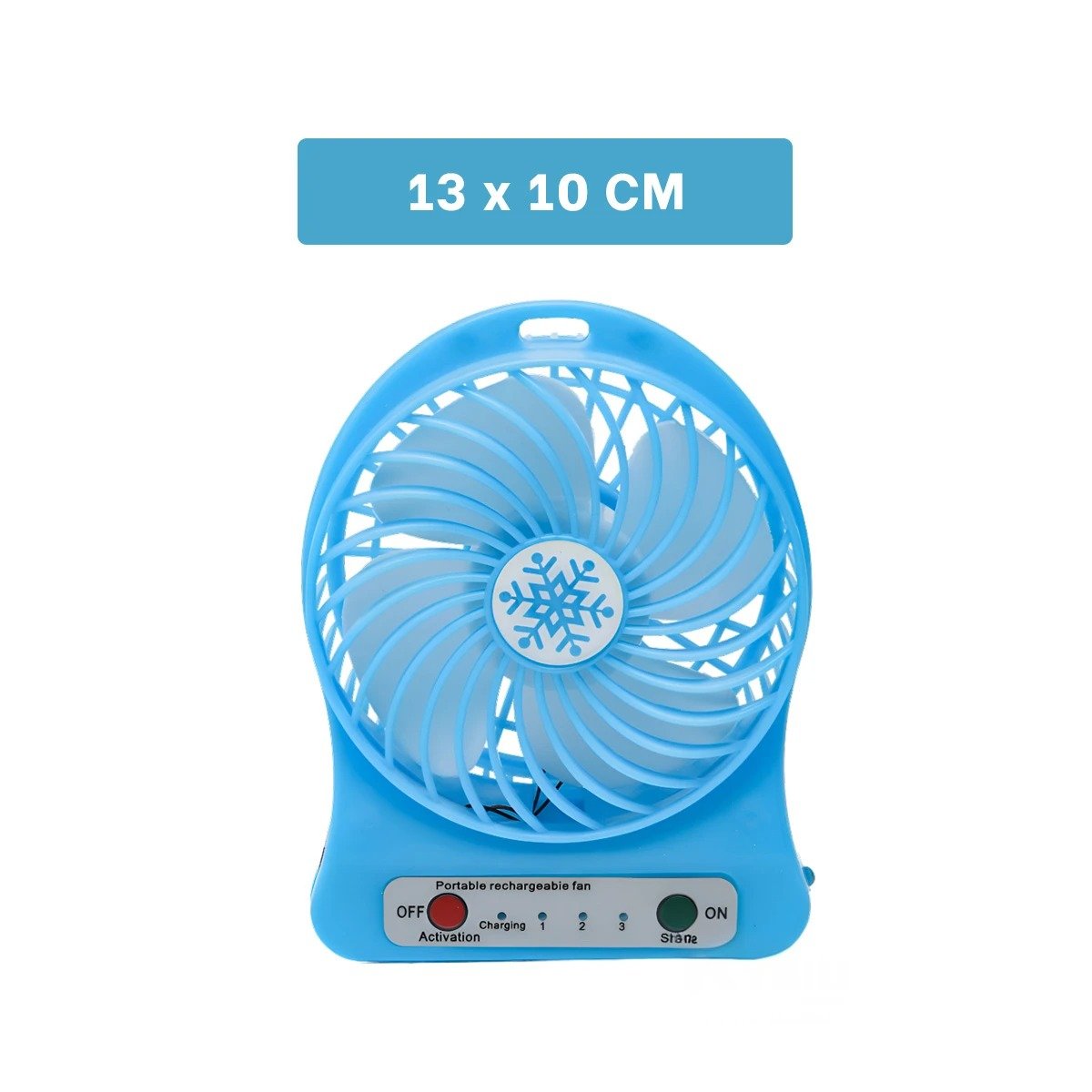 PACK12 AIREADOR MINI PORTATIL RECARGABLE AZUL MODERNO FUNCIONAL CON SOPORTE Y+PAPEL REGALO - 4