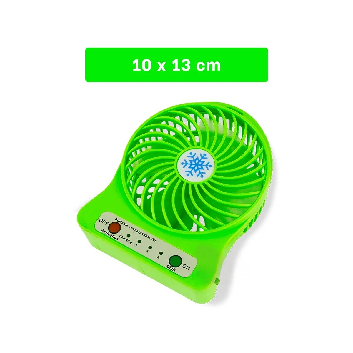 PACK2 REFRESCADOR MINI PORTATIL RECARGABLE VERDE LIGERO PRACTICO PARA VIAJES Y+PAPEL REGALO - 4