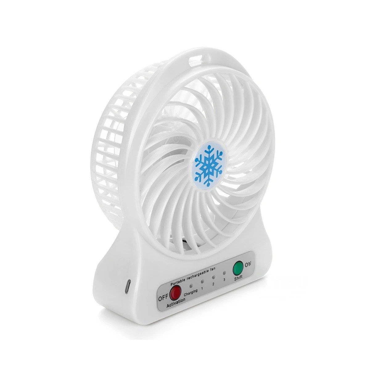 PACK12 REFRESCADOR MINI PORTATIL RECARGABLE BLANCO COMPACTO ERGONOMICO Y+REGALO STICKER - 2