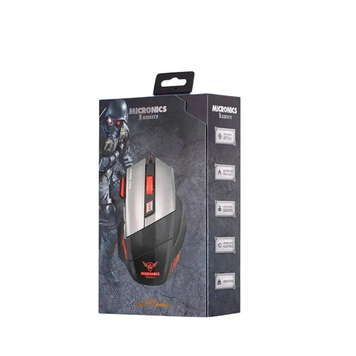 PACK6 PERIFERICO GAMER LUMIERE NEGRO PARA TORNEOS CON ALTA VELOCIDAD Y+REGALO STICKER - 2