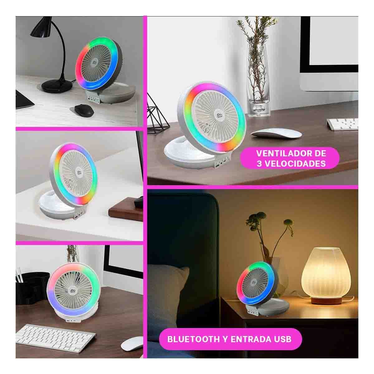 PACK4 LAMPARA RECARGABLE ROSADO MODERNA CON BASE AJUSTABLE Y+REGALO STICKER - 2