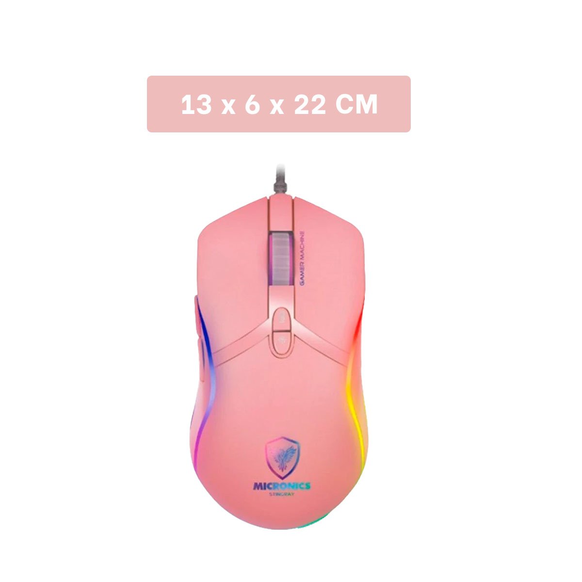 PACK2 DISPOSITIVO GAMER STINGRAY ROSADO PARA JUEGOS CON TACTO FIRME - 4
