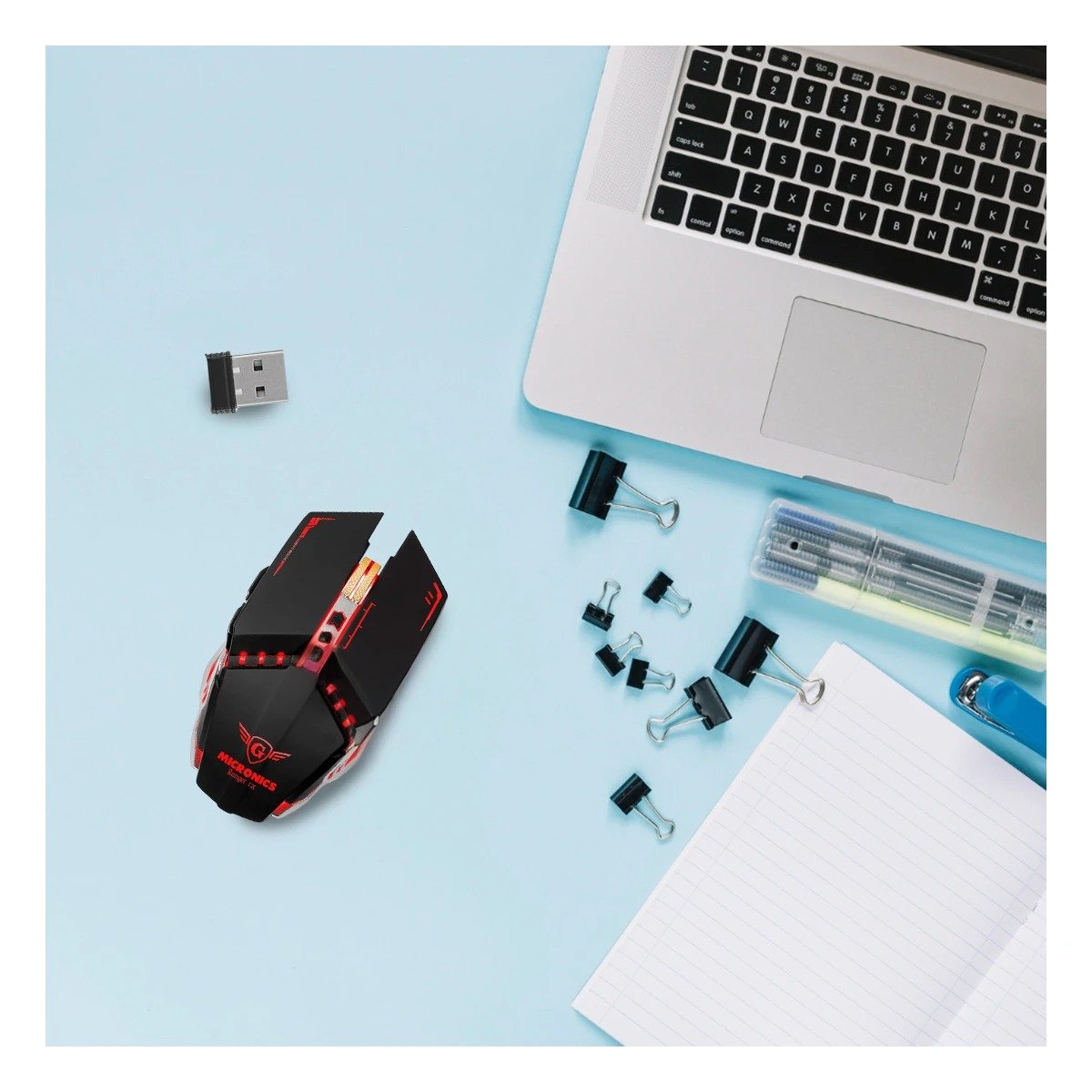 PACK2 DISPOSITIVO GAMER RANGERX NEGRO PARA JUEGOS CON TACTO FIRME - 5