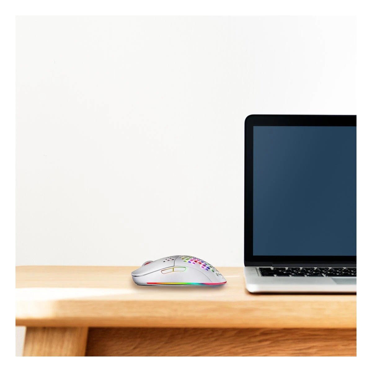 PACK4 MOUSE GAMER MICRONICS WARRIOR BLANCO PARA ESTUDIANTES CON PRECISION Y+PAPEL REGALO - 2