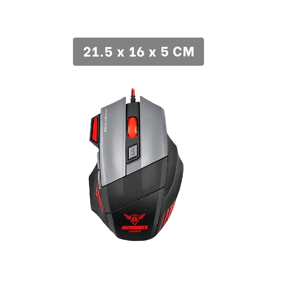 PACK2 MOUSE GAMER LUMIERE NEGRO PARA LAPTOP CON SENSOR DE MOVIMIENTO Y+PAPEL REGALO - 4