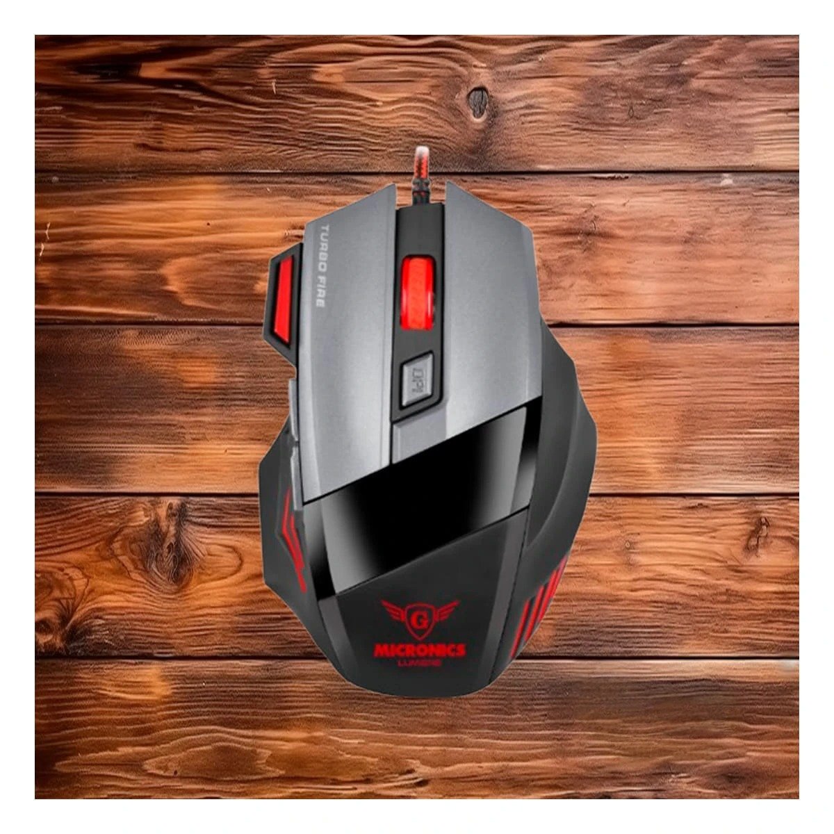 PACK2 MOUSE GAMER LUMIERE NEGRO PARA LAPTOP CON SENSOR DE MOVIMIENTO Y+PAPEL REGALO - 5