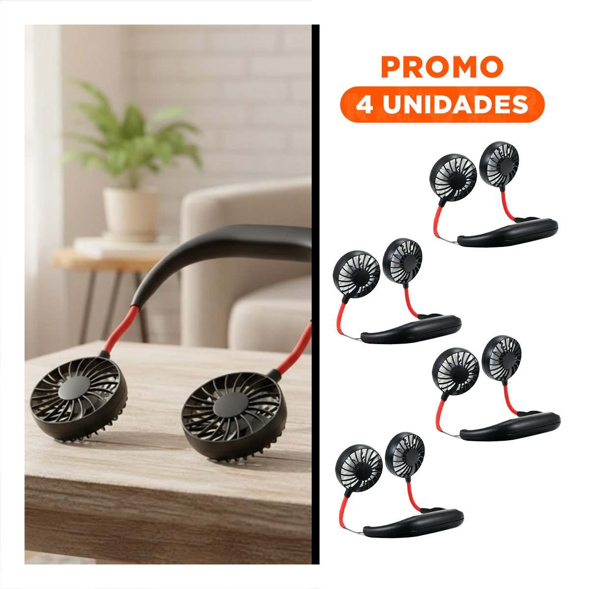 PACK4 MODULO FLEXIBLE RECARGABLE NEGRO PARA CUELLO CON AJUSTE COMODO Y+REGALO STICKER - 1
