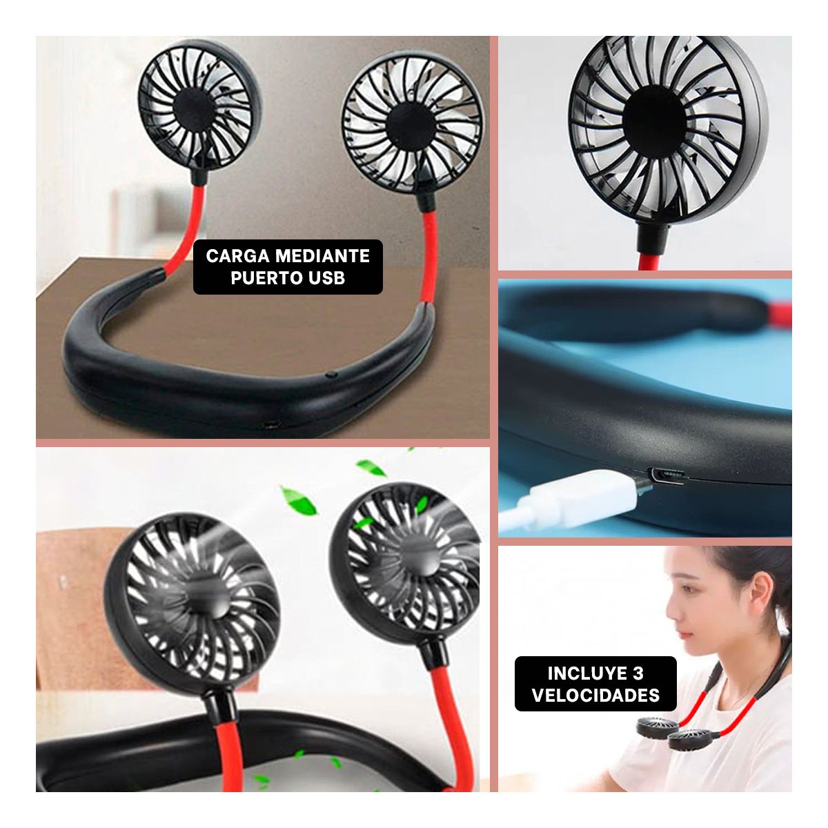 PACK4 MODULO FLEXIBLE RECARGABLE NEGRO PARA CUELLO CON AJUSTE COMODO Y+REGALO STICKER - 2