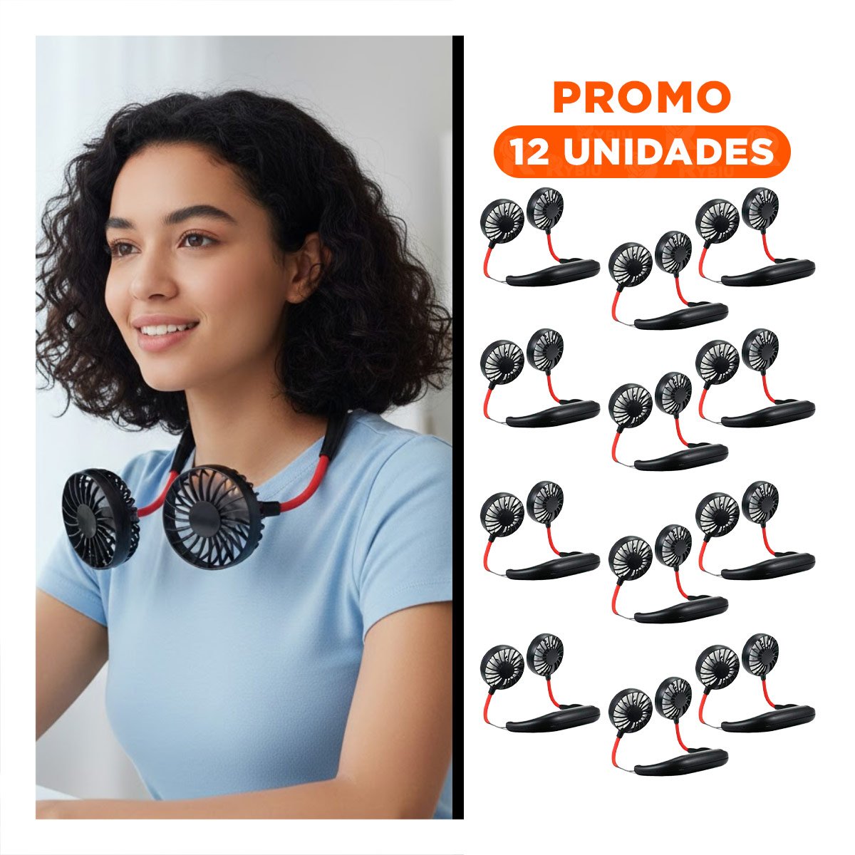 PACK12 ACCESORIO MODERNO RECARGABLE PARA CUELLO NEGRO CON FORMATO PRACTICO Y+REGALO STICKER - 1