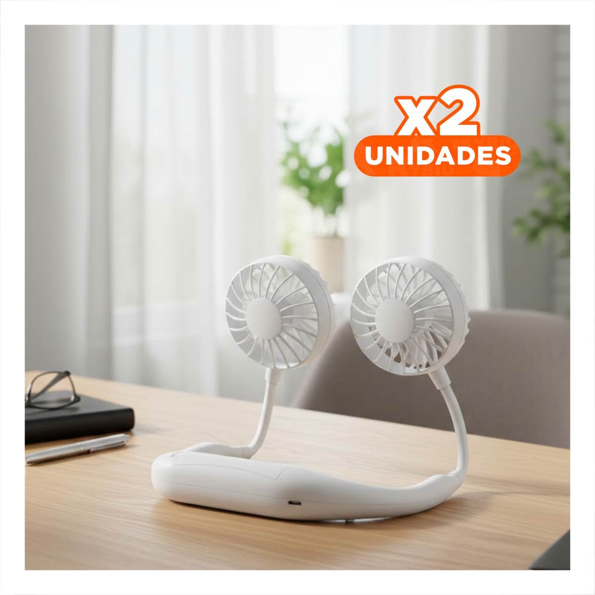 PACK2 APARATO ERGONOMICO RECARGABLE PARA CUELLO FLEXIBLE BLANCO Y+REGALO STICKER - 1