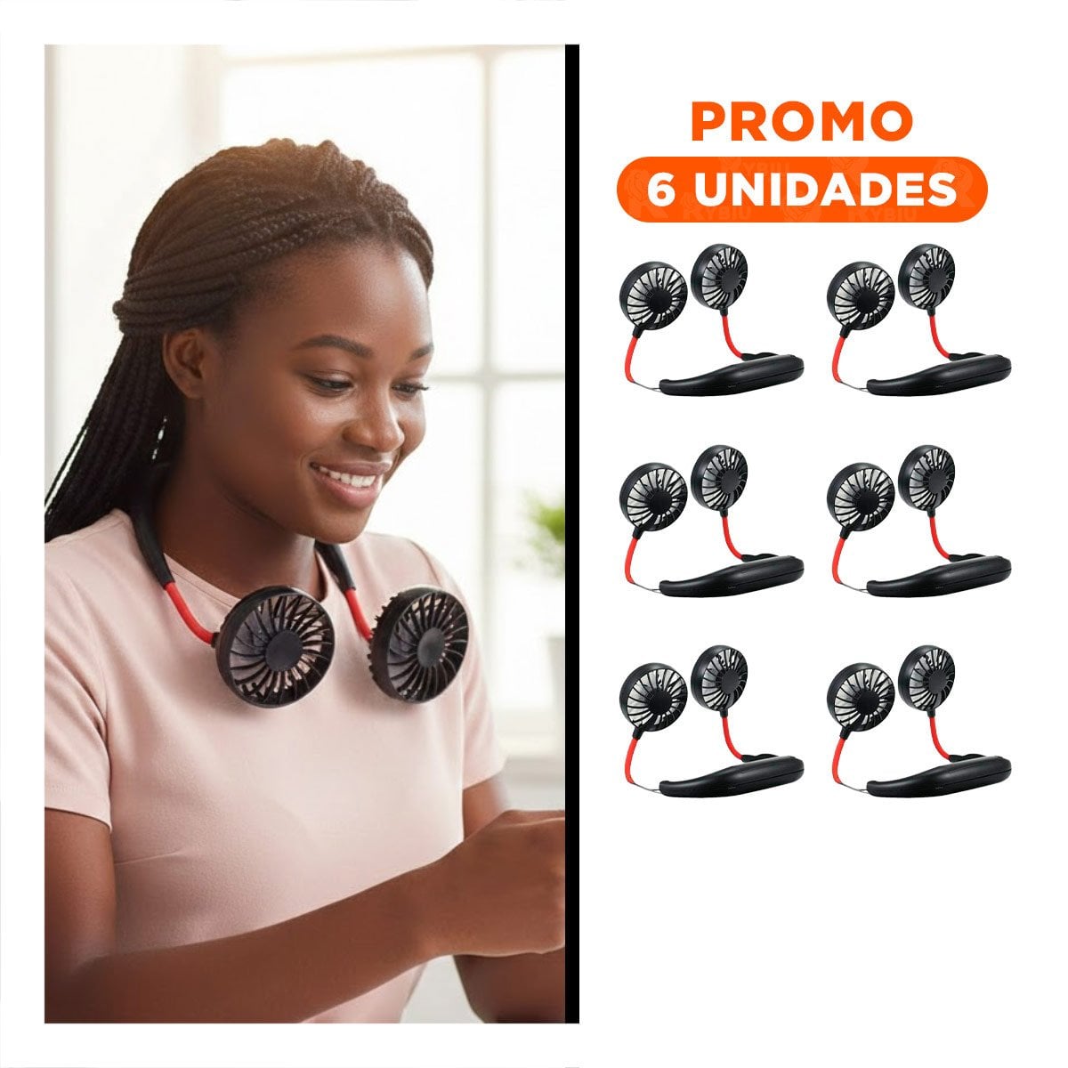 PACK6 MODULO MODERNO RECARGABLE PARA CUELLO NEGRO CON ESTILO ACTUAL - 1