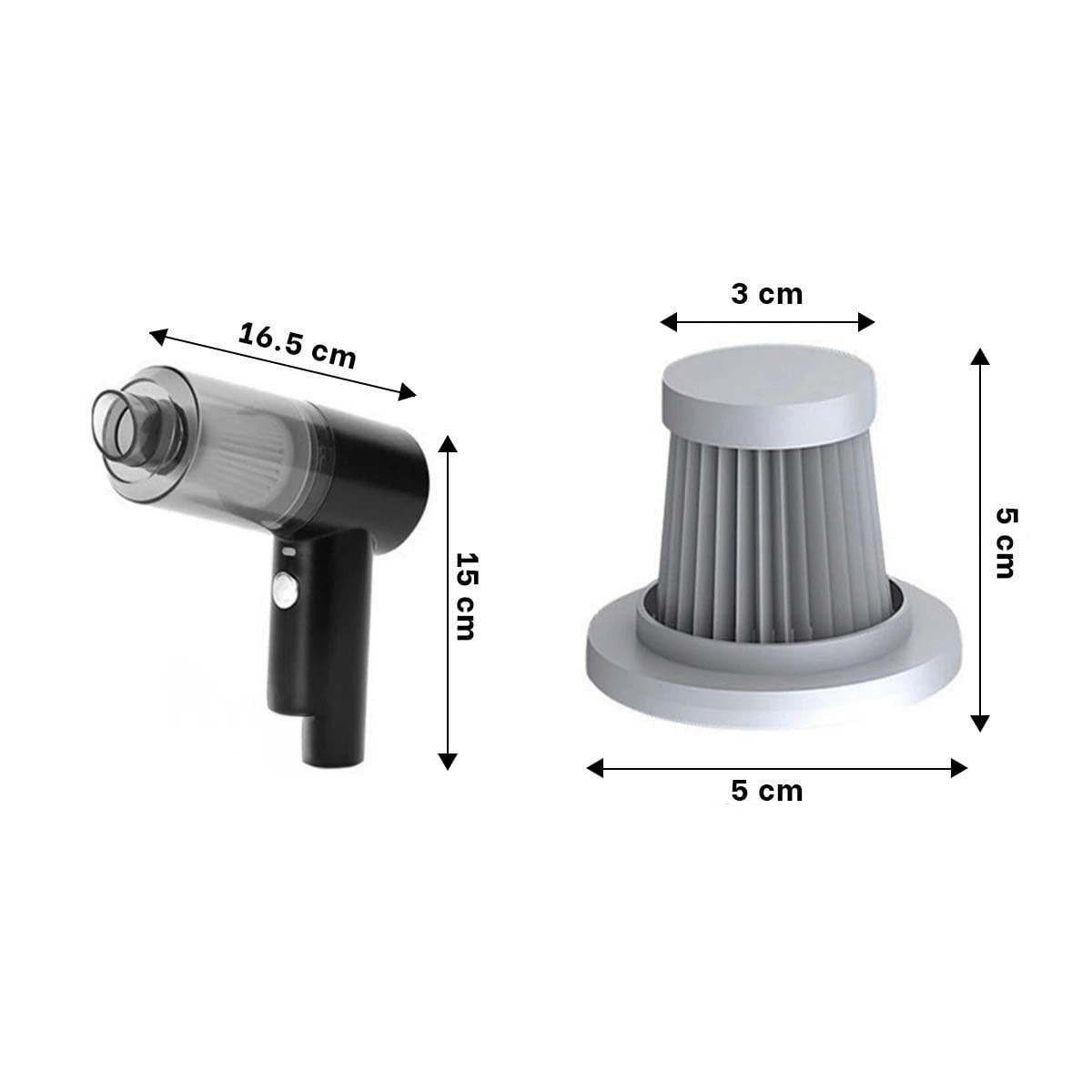 PACK4 HERRAMIENTA PORTATIL 3 EN 1 NEGRO CON SUCCION EFICIENTE RESIDENCIAL Y+PAPEL REGALO - 4