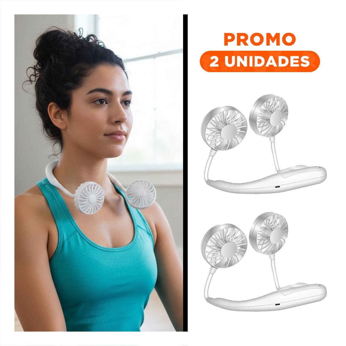 PACK2 APARATO FLEXIBLE RECARGABLE BLANCO PARA CUELLO AJUSTABLE - 1