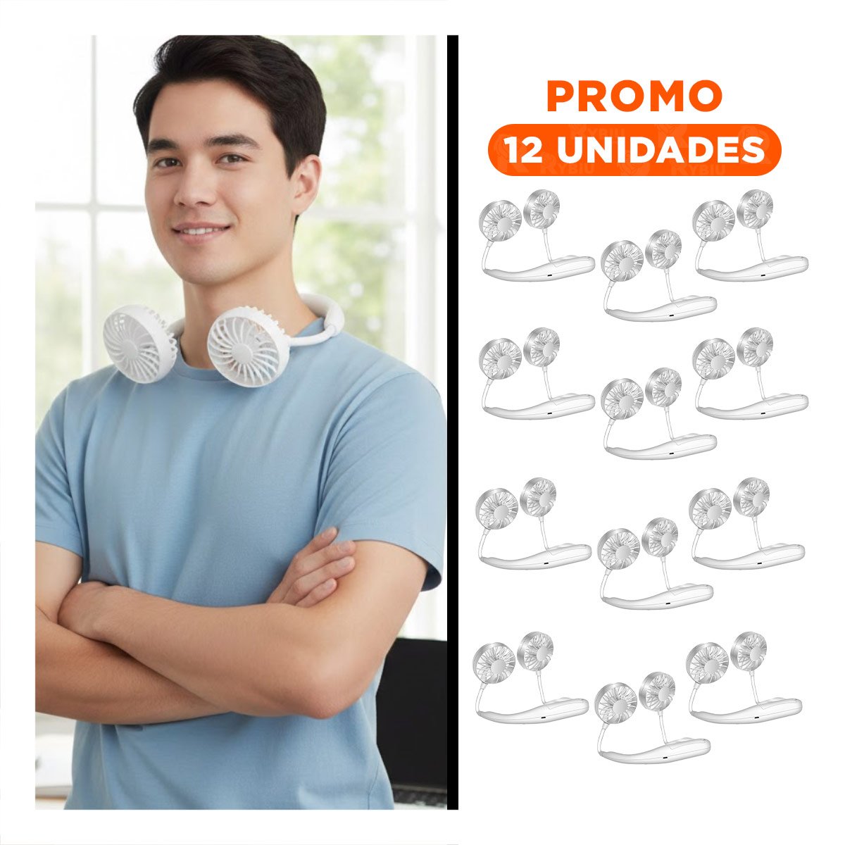 PACK12 ACCESORIO MODERNO RECARGABLE PARA CUELLO BLANCO CON FORMATO PRACTICO Y+REGALO STICKER - 1