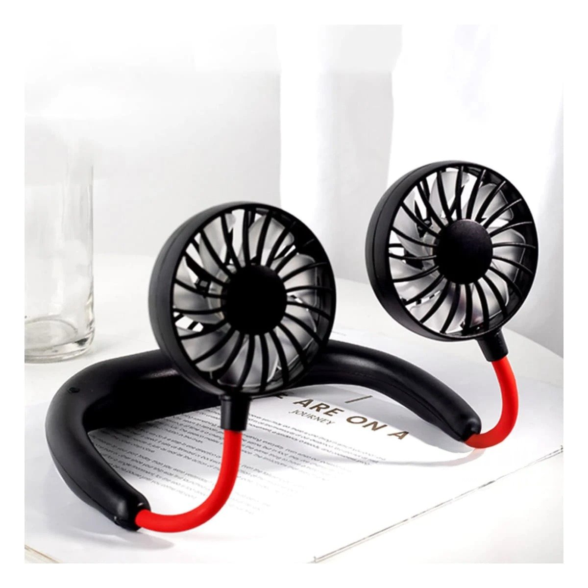 PACK2 APARATO FLEXIBLE RECARGABLE NEGRO PARA CUELLO AJUSTABLE - 5
