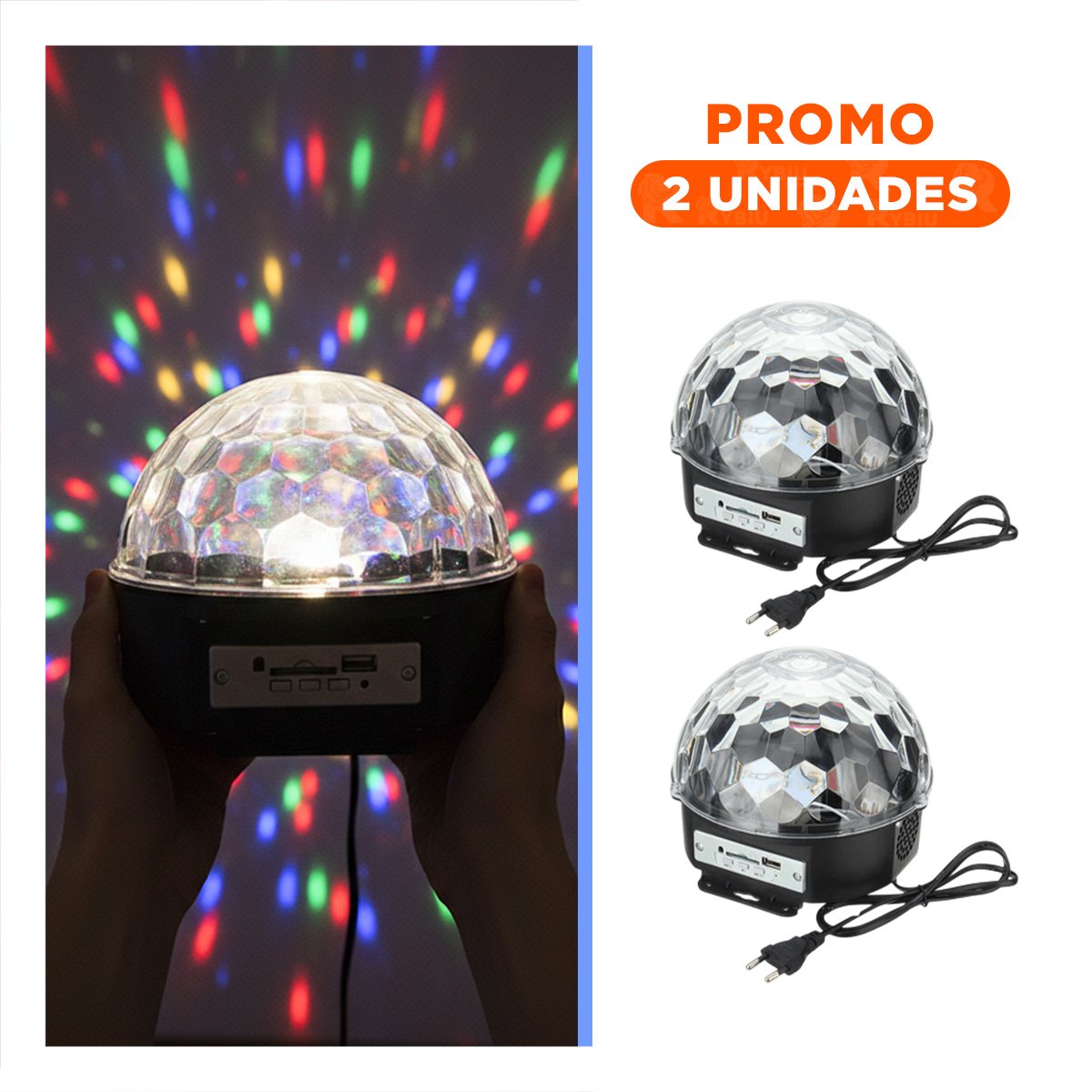 PACK2 EQUIPO DE LUCES LED CON PARLANTE BLUETOOTH Y CONTROL PARA DECORACION CASA - 1