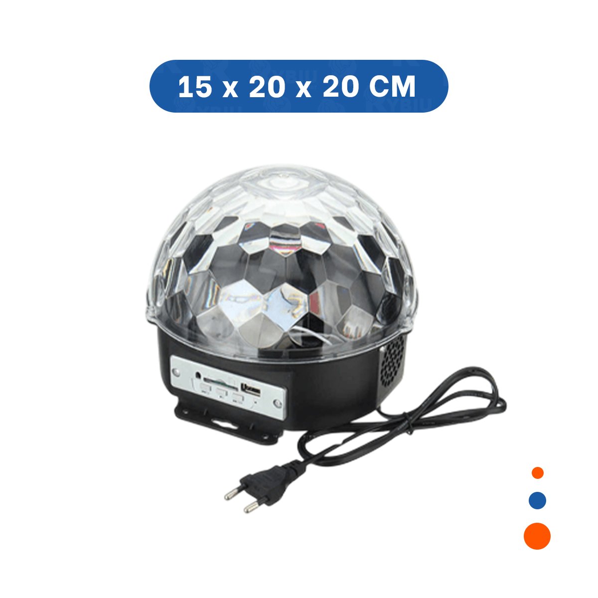 PACK4 DISPOSITIVO DE LUCES LED CON PARLANTE INTEGRADO Y CONTROL PARA DECORACION Y+PAPEL REGALO - 4