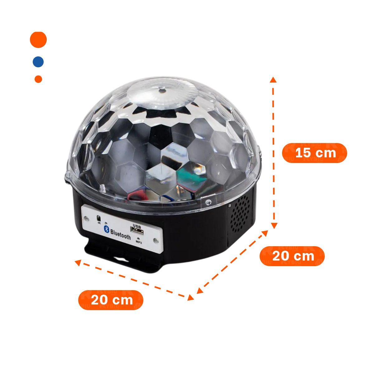 PACK4 EQUIPO DE LUCES LED CON PARLANTE Y CONTROL PARA AMBIENTE LUMINOSO Y+REGALO STICKER - 4