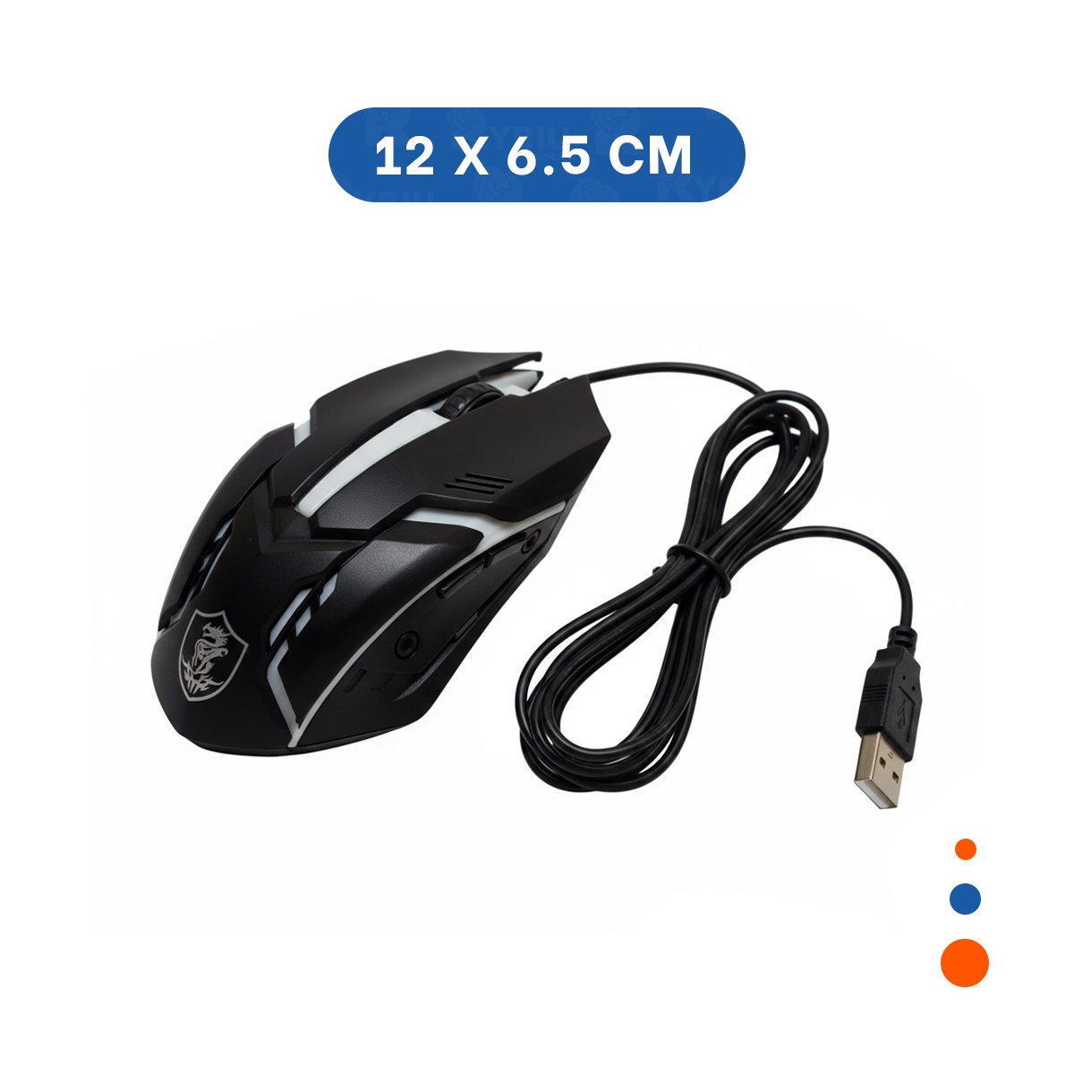 DISPOSITIVO APUNTADOR LIGKT GAME NEGRO CON CONEXION USB Y+PAPEL REGALO - 4
