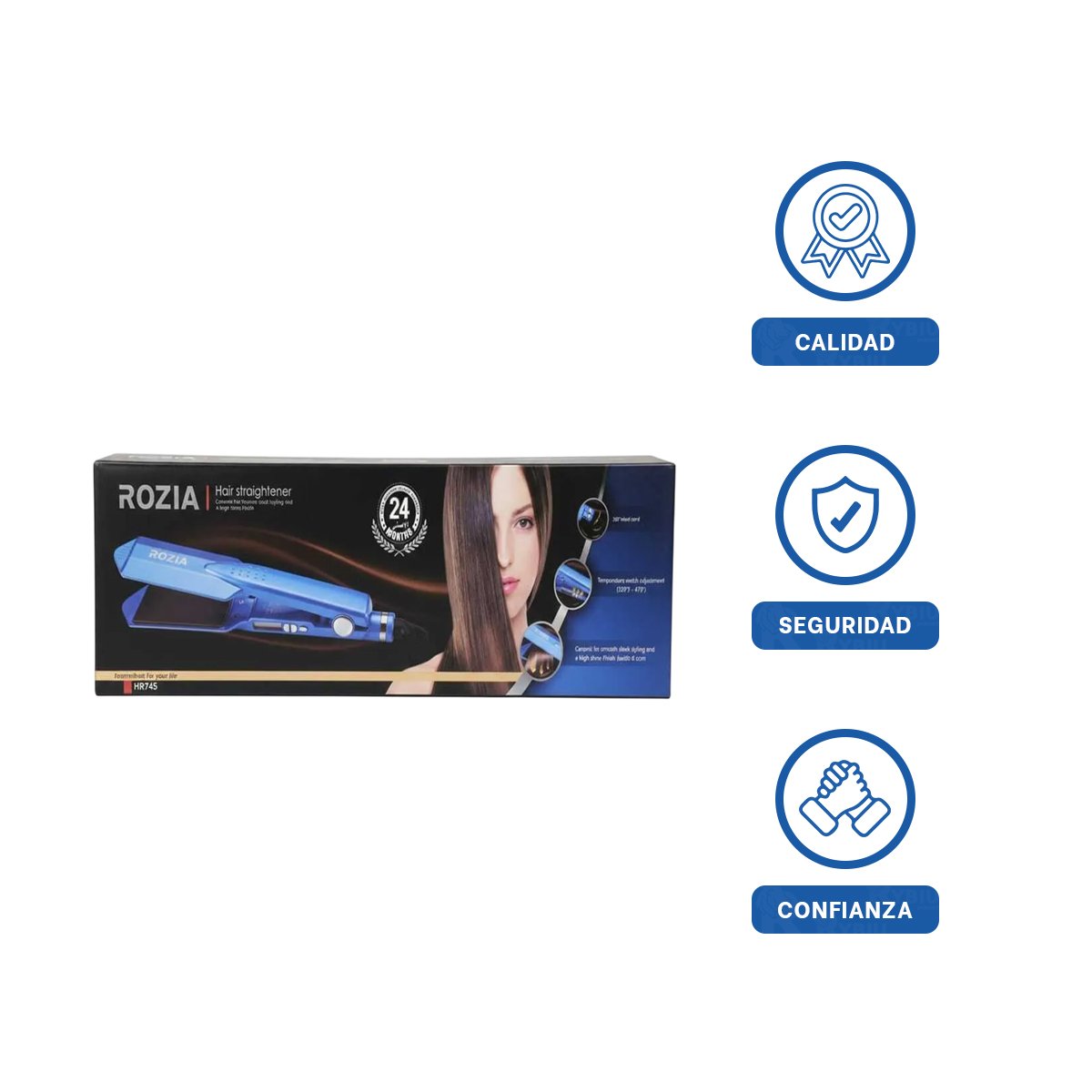 PLANCHA DE CABELLO TURQUEZA CON CALENTAMIENTO RAPIDO PARA ESTILO DIARIO Y+LIGAS REGALO - 3