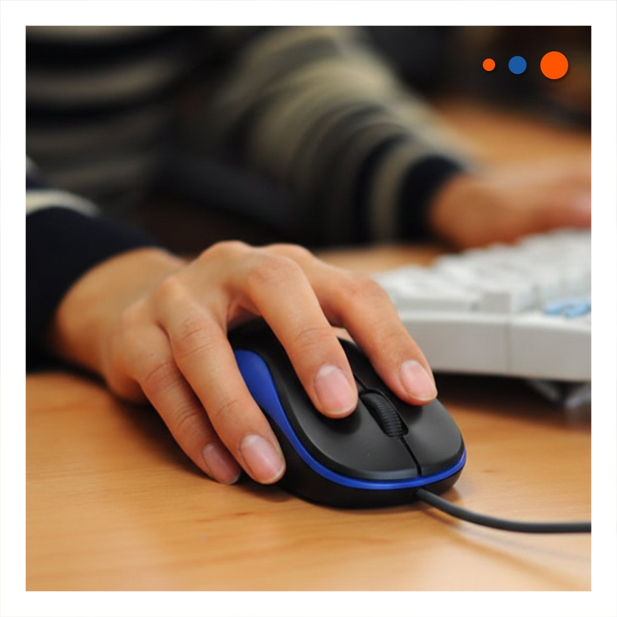PACK4 RATON CYBERTEL AZUL Y NEGRO PARA PC CON CONTROL SUAVE Y+PAPEL REGALO - 2