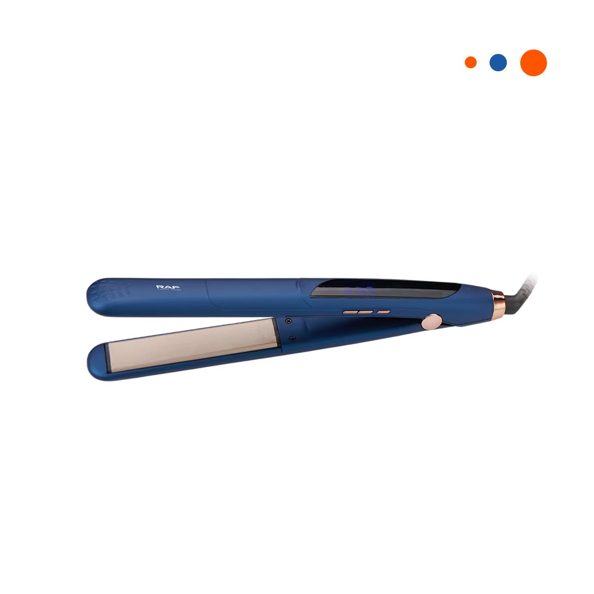 PACK4 MODELADOR DE CABELLO COLOR AZUL CON DISENO ERGONOMICO PARA ESTILIZAR Y+PAPEL REGALO - 3